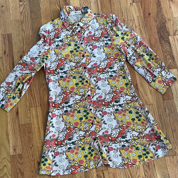 NATURAL LIFE Dresses & Skirts - NATURAL LIFE Multicolor Floral Long Sleeve Dress—NWT size M